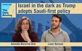 Diplomatic correspondent Lazar Berman joins host Amanda Borschel-Dan on today's Daily Briefing. (AP/ToI)