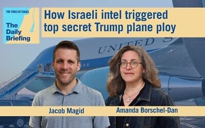 US bureau chief Jacob Magid joins host Amanda Borschel-Dan for today's Daily Briefing podcast. (ToI/AP) US bureau chief Jacob Magid joins host Amanda Borschel-Dan for today's Daily Briefing podcast. (ToI/AP)