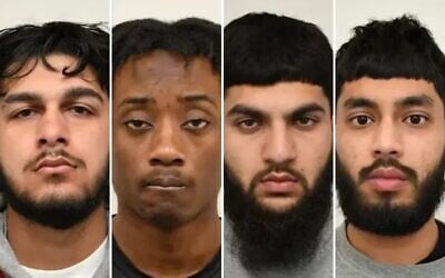 Rehan Khan, Judex Atshatshi, Saif Ali and Hamza Iqbal, who pleaded guilty on August 28, 2026, to an arson attackthat destroyed four ambulances owned by the Jewish charity Hatzola that were parked outside a synagogue in London on March 23, 2026. (London Met Police) Rehan Khan, Judex Atshatshi, Saif Ali and Hamza Iqbal, who pleaded guilty on August 28, 2026, to an arson attackthat destroyed four ambulances owned by the Jewish charity Hatzola that were parked outside a synagogue in London on March 23, 2026. (London Met Police)
