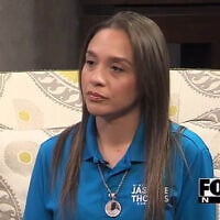 N'kiyla Jasmine Thomas, a Democratic US Senate candidate for Oklahoma, speaks with FOX23 on May 5, 2026. (Screen capture: Youtube/FOX23)