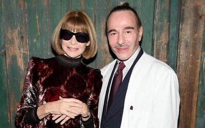 Vogue editor-in-chief Anna Wintour and John Galliano attend Vogue’s Forces of Fashion Conference at Milk Studios on October 12, 2017, in New York City. (Dimitrios Kambouris/Getty Images/AFP) Vogue editor-in-chief Anna Wintour and John Galliano attend Vogue’s Forces of Fashion Conference at Milk Studios on October 12, 2017, in New York City. (Dimitrios Kambouris/Getty Images/AFP)