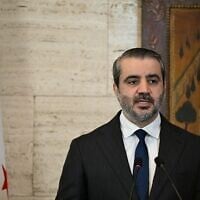 Syria’s Foreign Minister Asaad al-Shaibani speaks in the Syrian capital Damascus on July 25, 2026. (LOUAI BESHARA/AFP)
