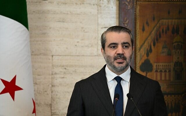 Syria’s Foreign Minister Asaad al-Shaibani speaks in the Syrian capital Damascus on July 25, 2026. (LOUAI BESHARA/AFP)