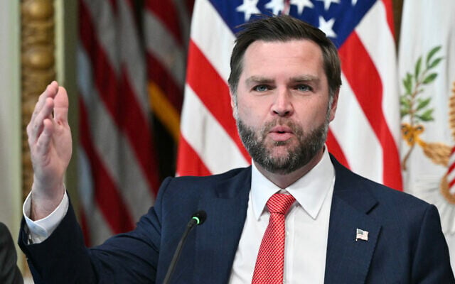 US Vice President JD Vance speaks during a congressional roundtable on anti-fraud initiatives in the Indian Treaty Room of the Eisenhower Executive Office Building in Washington, DC, on August 5, 2026. (Mandel NGAN/AFP)