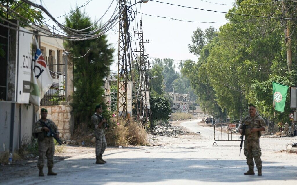 A Lebanese Army checkpoint is placed along the road that leads to the southern Lebanese village of Nabatieh al-Fawqa, on August 15, 2026. (Abbas FAKIH/AFP) A Lebanese Army checkpoint is placed along the road that leads to the southern Lebanese village of Nabatieh al-Fawqa, on August 15, 2026. (Abbas FAKIH/AFP)