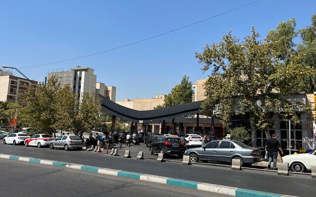 Drivers queue at a gas station to refuel in Tehran, on August 25, 2026. (AFP)