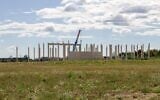 This photo taken on August 22, 2026 shows the construction site of a business park at the site of what was once a Nazi forced labour complex in Leobersdorf, Austria. (Jure Cufer/AFP)