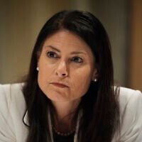 Michigan Attorney General Dana Nessel pauses during an interview with The Associated Press, November 21, 2024, in Philadelphia. (AP Photo/Matt Slocum)
