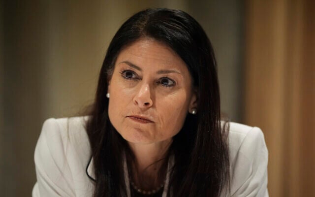 Michigan Attorney General Dana Nessel pauses during an interview with The Associated Press, November 21, 2024, in Philadelphia. (AP Photo/Matt Slocum)