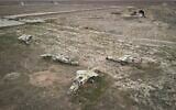 Decommissioned Syrian Air Force planes are seen at the Abu al-Duhur military airport, east of Idlib, following the takeover of the area by Syrian opposition fighters on December 7, 2024. (AP Photo/Omar Albam)