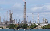 The Cardon oil refinery operates in Punta Cardon, Venezuela, on January 14, 2026. (AP Photo/Matias Delacroix) The Cardon oil refinery operates in Punta Cardon, Venezuela, on January 14, 2026. (AP Photo/Matias Delacroix)