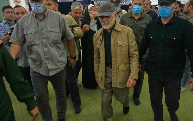 Iranian Maj. Gen. Ali Abdollahi, commander of the Khatam al-Anbia Central Headquarters, a joint military command coordinating operations across branches of the armed forces, arrives for a ceremony honoring the armed forces and those killed in the war with Israel and the US at the Imam Khomeini Grand Mosque in Tehran, Iran, May 24, 2026. (AP Photo/Vahid Salemi) Iranian Maj. Gen. Ali Abdollahi, commander of the Khatam al-Anbia Central Headquarters, a joint military command coordinating operations across branches of the armed forces, arrives for a ceremony honoring the armed forces and those killed in the war with Israel and the US at the Imam Khomeini Grand Mosque in Tehran, Iran, May 24, 2026. (AP Photo/Vahid Salemi)