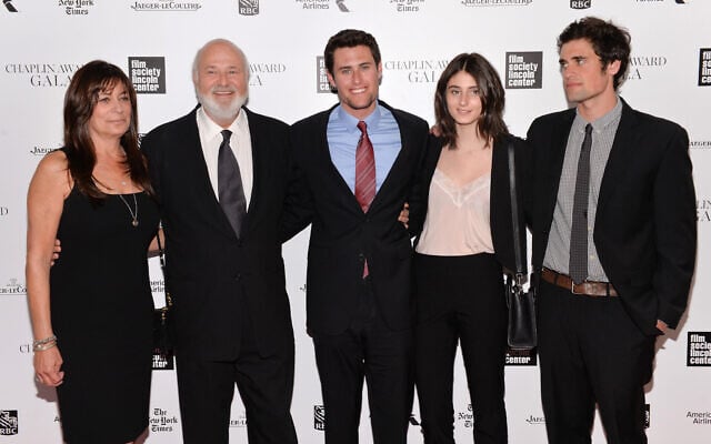 Honoree Rob Reiner, second left, poses with his wife Michele, left, and children Jake, center, Romy, and Nick at the 41st annual Chaplin Award Gala at Avery Fisher Hall, April 28, 2014, in New York. (Evan Agostini/Invision/AP) Honoree Rob Reiner, second left, poses with his wife Michele, left, and children Jake, center, Romy, and Nick at the 41st annual Chaplin Award Gala at Avery Fisher Hall, April 28, 2014, in New York. (Evan Agostini/Invision/AP)