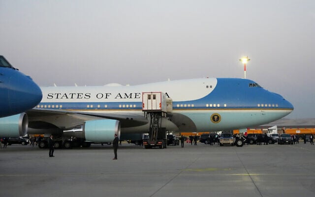 Airforce One sits on the tarmac before US President Donald Trump departs following the NATO summit at Ankara International Airport in Ankara, Turkey, July 8, 2026. (AP Photo/Alex Brandon)