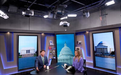 Ryan Grim, left, and Krystal Ball record a segment for the YouTube daily news show, Breaking Points, July 27, 2026, in Washington. (AP/Jacquelyn Martin) Ryan Grim, left, and Krystal Ball record a segment for the YouTube daily news show, Breaking Points, July 27, 2026, in Washington. (AP/Jacquelyn Martin)