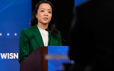Democratic gubernatorial candidate Francesca Hong talks during a primary debate in Milwaukee, July 28, 2026. (AP Photo/Nam Y. Huh) Democratic gubernatorial candidate Francesca Hong talks during a primary debate in Milwaukee, July 28, 2026. (AP Photo/Nam Y. Huh)