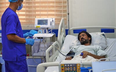 Pakistani crew member Zaheer Ahmed, right, receives medical treatment at 2 December Hospital in Mokha, Yemen, on August 12, 2026, after the cargo ship Tihama was struck in a Houthi attack in the Bab al-Mandab Strait off Yemen’s Dhubab district on August 10, 2026. (AP Photo/Abdulnasser Alseddik) Pakistani crew member Zaheer Ahmed, right, receives medical treatment at 2 December Hospital in Mokha, Yemen, on August 12, 2026, after the cargo ship Tihama was struck in a Houthi attack in the Bab al-Mandab Strait off Yemen’s Dhubab district on August 10, 2026. (AP Photo/Abdulnasser Alseddik)