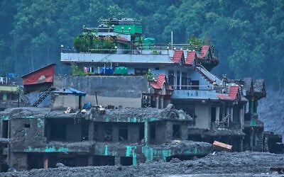 Damage is seen in the aftermath of flash floods in Devighat in the Nuwakot district in Nepal, August 27, 2026. (AP/Niranjan Shrestha) Damage is seen in the aftermath of flash floods in Devighat in the Nuwakot district in Nepal, August 27, 2026. (AP/Niranjan Shrestha)