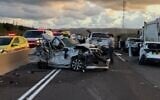 Scene of a fatal road crash on Highway 2, August 30, 2026. (MDA)