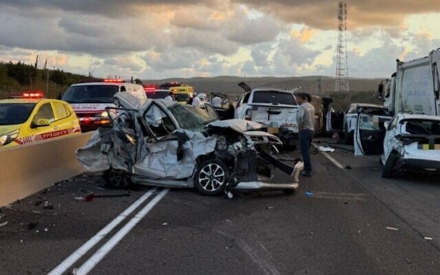 Scene of a fatal road crash on Highway 2, August 30, 2026. (MDA)