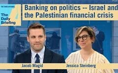 US bureau chief Jacob Magid appears on the Daily Briefing podcast with host Jessica Steinberg (Flash 90)