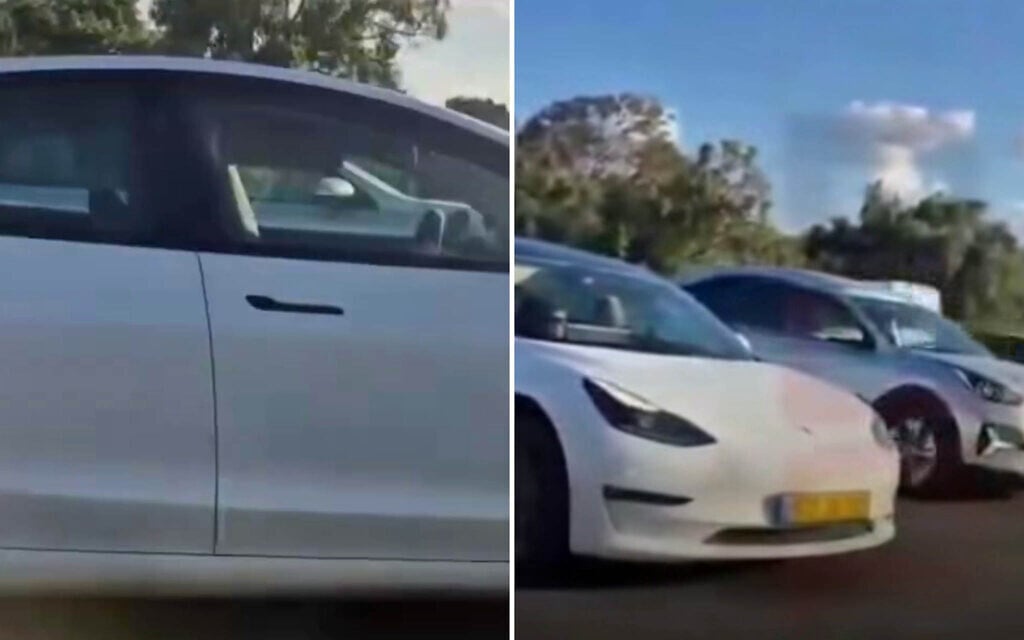 Police investigate after man filmed asleep at the wheel of Tesla