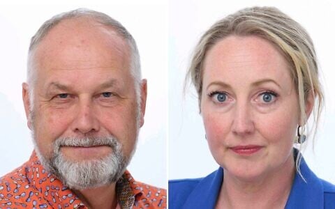 Undated portraits of Jonas Sjöstedt (left) and Hanna Gedin, members of Sweden’s Left Party. (European Parliament official website)