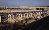 View of the Sorek Desalination Plant, on November 22, 2018. (Isaac Harari/Flash90)
