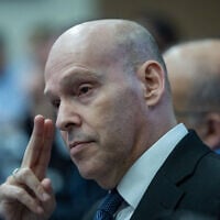 State Attorney Amit Aisman attends a Constitution, Law and Justice Committee meeting at the Knesset in Jerusalem, December 2, 2025. (Yonatan Sindel/Flash90)