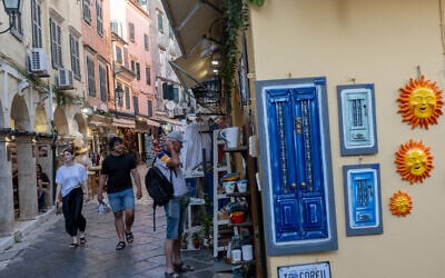 The Old Town of Corfu, Greece on May 25, 2026. (Chaim Goldberg/FLASH90)