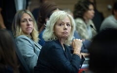 Attorney General Gali Baharav-Miara, center, attends a meeting of the Knesset House Committee at the parliament in Jerusalem on June 9, 2026. (Yonatan Sindel/Flash90)