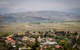 View of the northern town of Metula, on the border with Lebanon, June 22, 2026. (Chen Leopold/FLASH90)