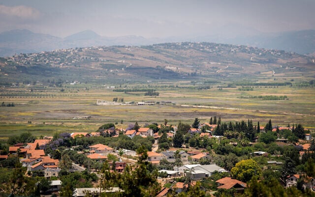View of the northern town of Metula, on the border with Lebanon, June 22, 2026. (Chen Leopold/FLASH90)
