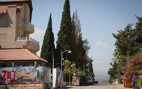 View of the northern town of Metula, on the border with Lebanon. June 22, 2026. (Chen Leopold/FLASH90)