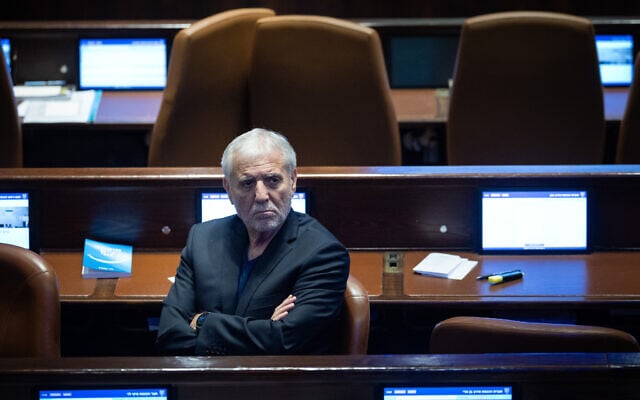 Yesh Atid MK Meir Cohen attends a Knesset plenum session in Jerusalem, July 15, 2026. (Yonatan Sindel/Flash90)