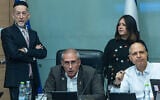 Finance Committee chair MK Hanoch Milwidsky leads a Finance committee meeting at the Knesset in Jerusalem, July 29, 2026. (Yonatan Sindel/Flash90)