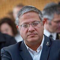 National Security Minister Itamar Ben Gvir attends a hearing at the Supreme Court in Jerusalem on August 3, 2026. (Chaim Goldberg/Flash90)