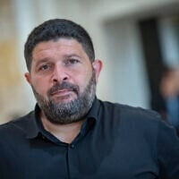 Deputy Minister Almog Cohen attends a hearing at the Supreme Court in Jerusalem on petitions challenging the UNRWA laws passed by the Knesset, August 3, 2026. (Chaim Goldberg/Flash90)