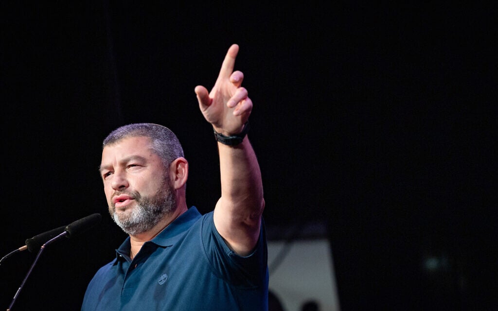 Ofer Winter at the launch of his new People of Israel party in Jerusalem, August 25, 2026. (Chaim Goldberg/Flash90) Ofer Winter at the launch of his new People of Israel party in Jerusalem, August 25, 2026. (Chaim Goldberg/Flash90)