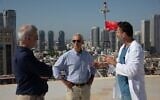 Rahm Emmanuel tours Tel Aviv’s Sourasky Medical Center on July 6, 2026. (Rahm Emanuel/X)