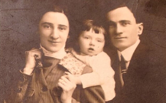 Marion and David Weiss with their son Eugene. (Courtesy)