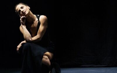 Dancer and choreographer Dor Pazuelo performing in the 2025 Jerusalem Solo International Dance Festival; this year's edition takes place September 15-19, 2026 (Liron Wiseman)