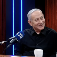 Prime Minister Benjamin Netanyahu speaks in an episode of an Army Radio podcast released on August 13, 2026. (Screen capture: Army Radio/Youtube)