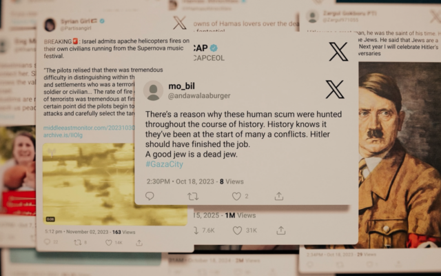 An image from 'The Campaign,' an investigative documentary examining the anti-Israel Hamas social media campaign (Courtesy)