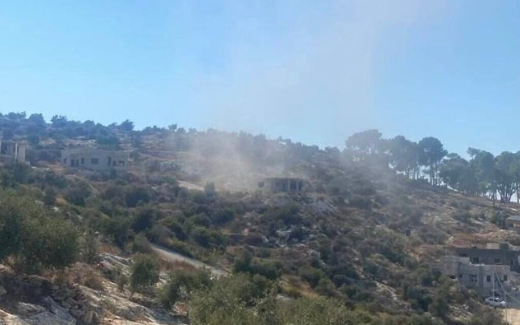 The scene of a reported IDF airstrike against the head of a Jenin terror cell in the northern West Bank on August 28, 2026. (Screen capture/X) The scene of a reported IDF airstrike against the head of a Jenin terror cell in the northern West Bank on August 28, 2026. (Screen capture/X)