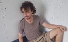 A British activist after being detained following clashes with settlers in the southern West Bank, August 29, 2026. (Screenshot/X/That’s How It Works)