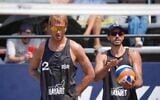 Kevin Cuzmiciov, left, and Eylon Elazar compete at the Nayarit Challenge in Mexico, March 2026. (Courtesy)