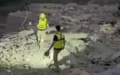 The aftermath of a reported deadly strike in Ansar, Lebanon on August 15, 2026 (Screenshot/ Lebanondebate via X)