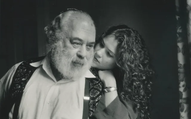 Rabbi Shlomo Carlebach with daughter Neshama Carlebach. (Courtesy)