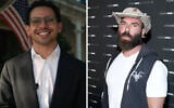 James Fishback (left) and Dan Bilzerian. (YouTube, Randy Shropshire / GETTY IMAGES NORTH AMERICA / Getty Images via AFP)